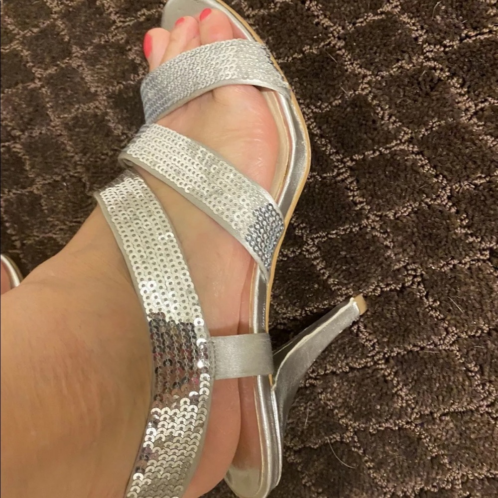 Michael Kors Sequin Sandals Size 9.5